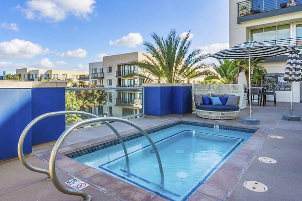hot tub/jacuzzi at Vive on the Park Apartments