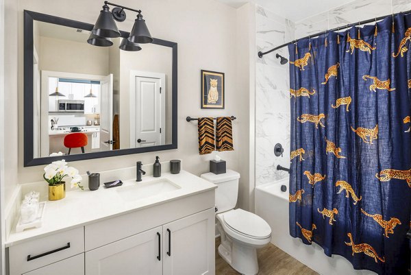 Elegant bathroom with modern fixtures at Broadstone 2Thirty Apartments