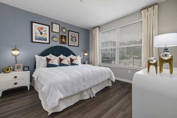 bedroom at Everly on 401 Apartments