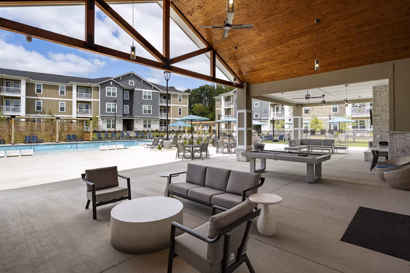 clubhouse at The Alexandria Apartments 