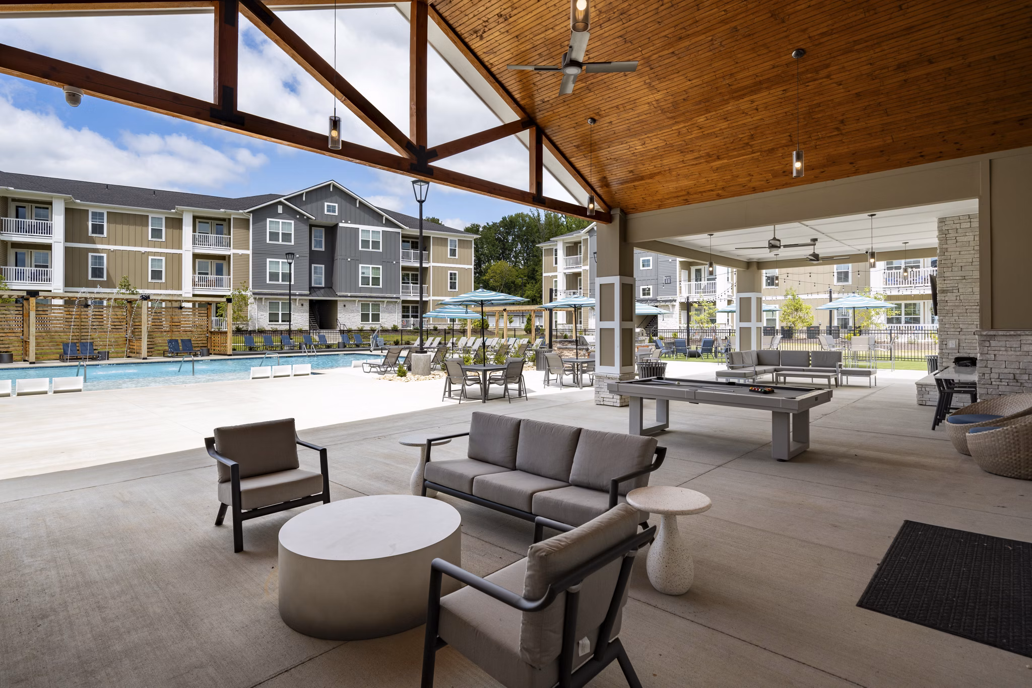 clubhouse at The Alexandria Apartments 