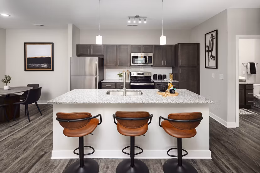 dining room at The Alexandria Apartments 