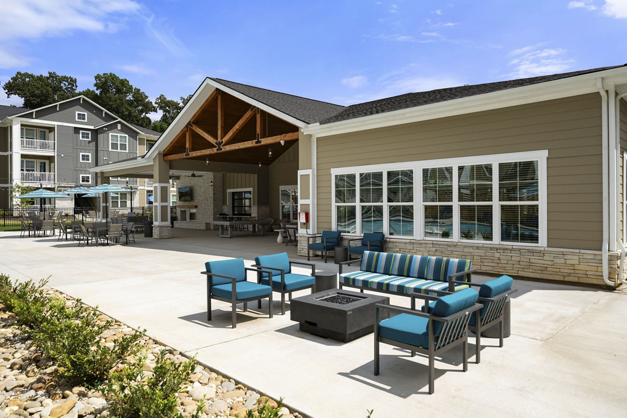 Lobby at The Alexandria Apartments