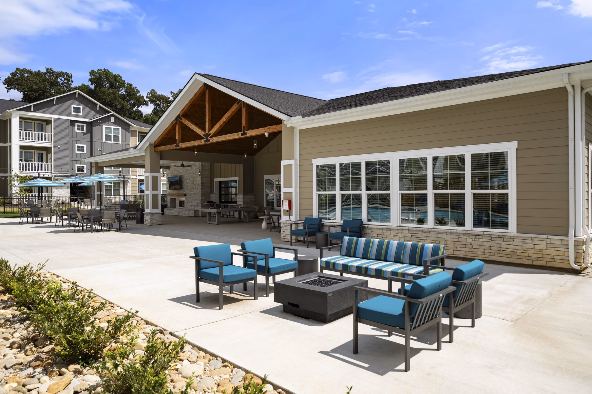 patio at The Alexandria Apartments 
