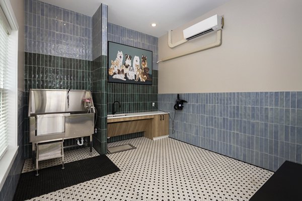 dog wash station at The Alexandria Apartments 