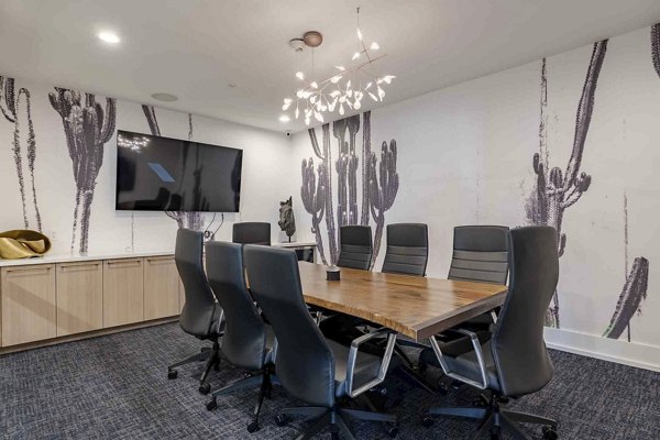 Modern meeting facility with state-of-the-art technology at Slate Scottsdale Apartments