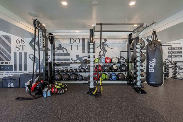 fitness center at Slate Scottsdale Apartments