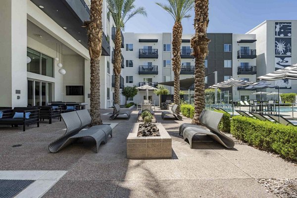 fire pit at Slate Scottsdale Apartments