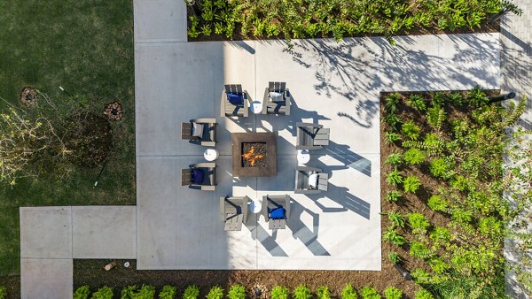 fire pit at Birchway Perry Road Apartments