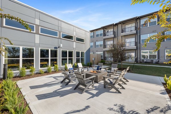 fire pit at Birchway Perry Road Apartments