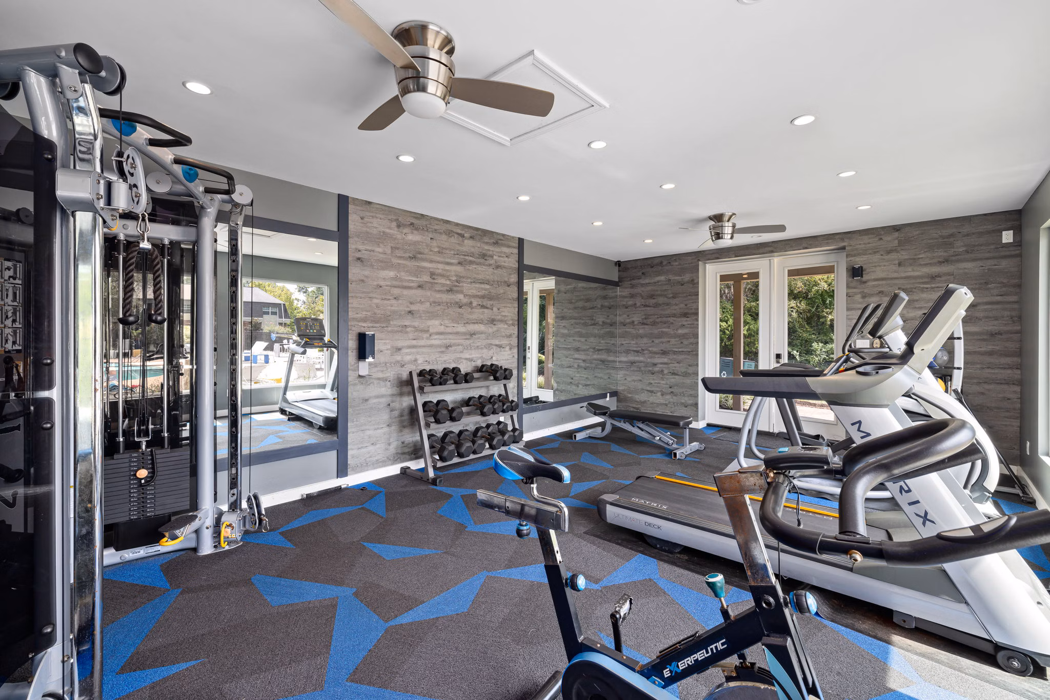 Fitness Center at Collins Crossing Apartments