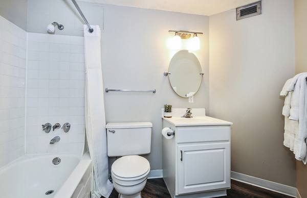 bathroom at 215 Oak Grove Apartments