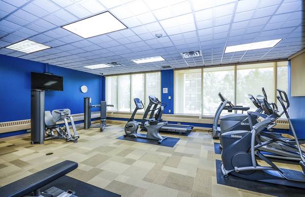 fitness center at 215 Oak Grove Apartments