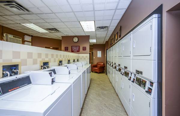 laundry facility at 215 Oak Grove Apartments