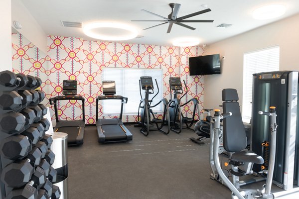 fitness center at Allora 168 Apartments