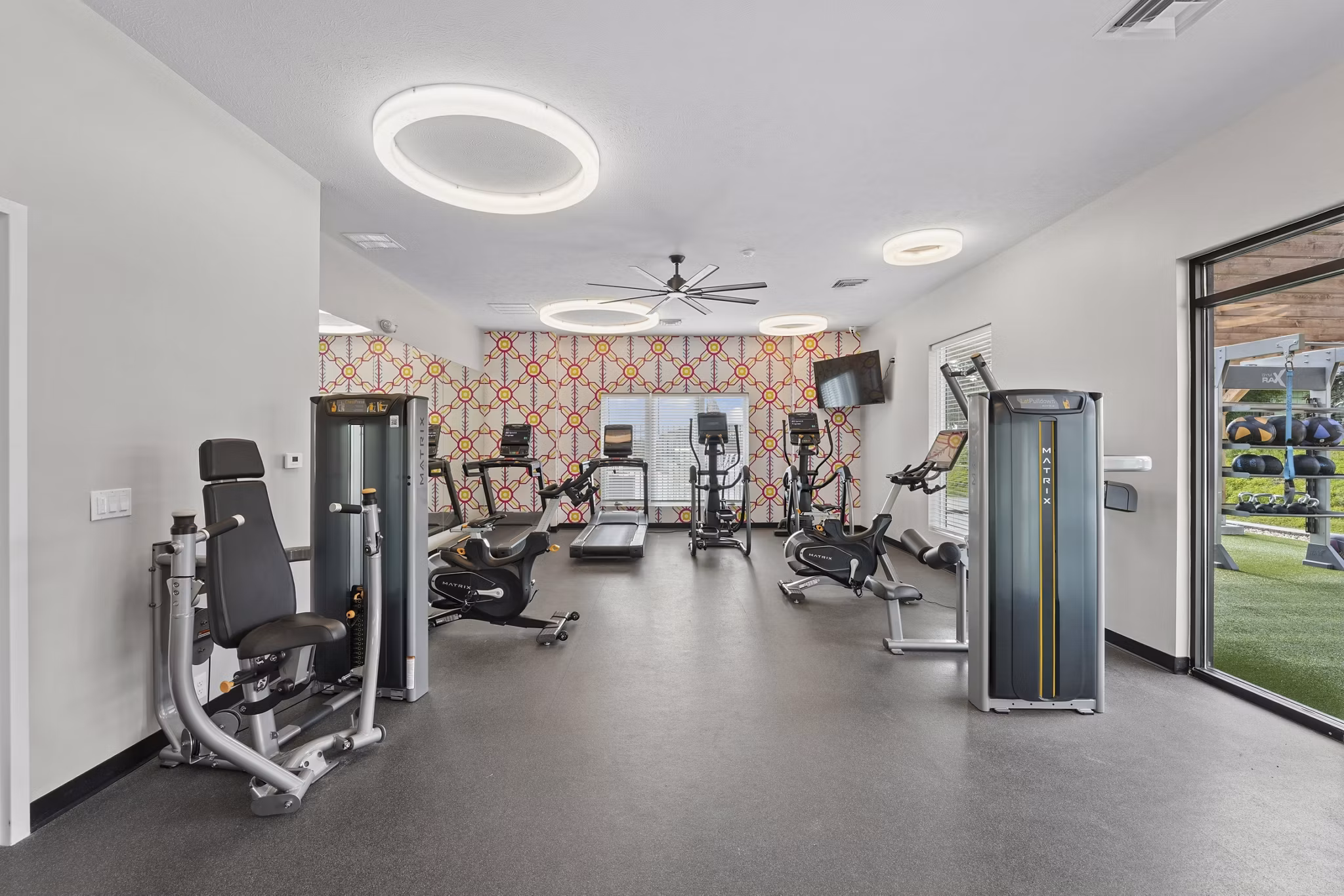 fitness center at Allora 168 Apartments