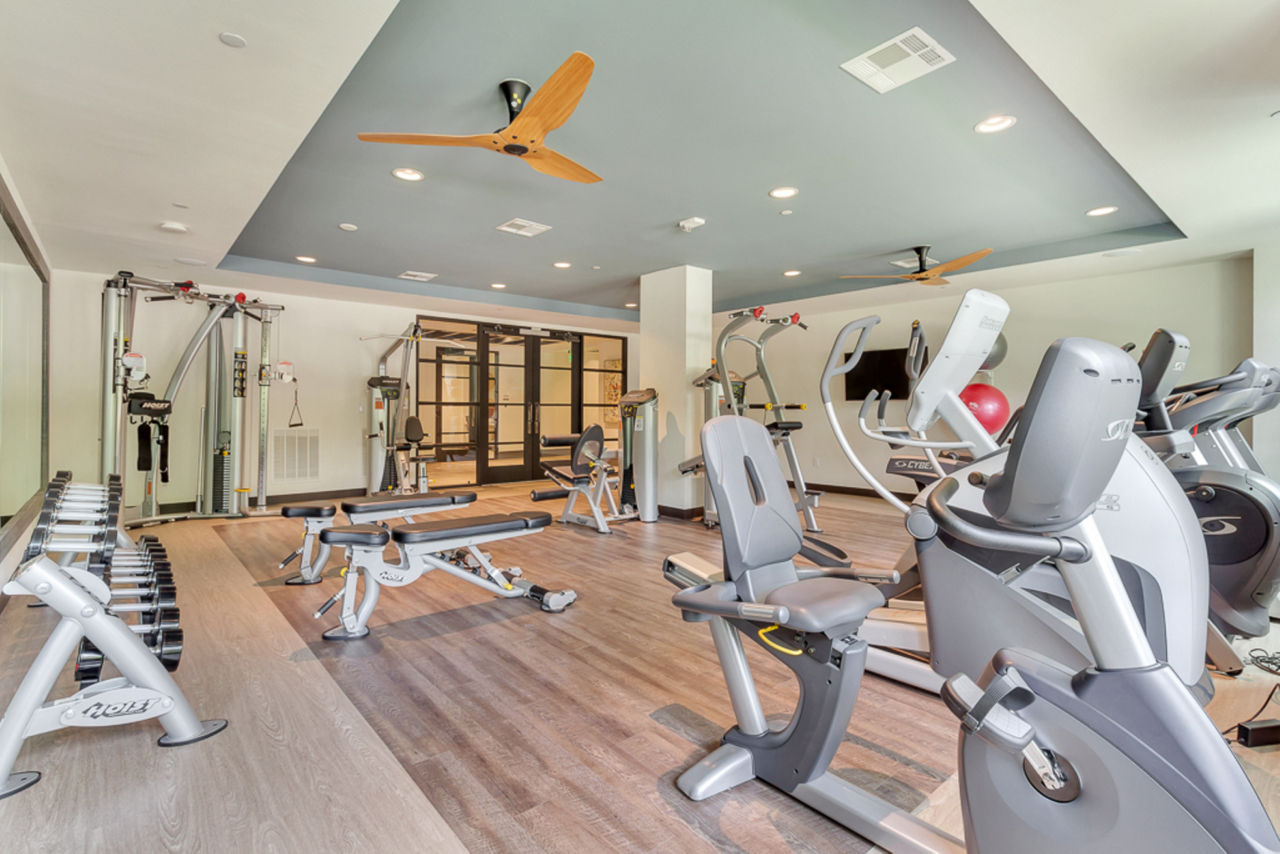 Gym at The Laurel Preston Hollow