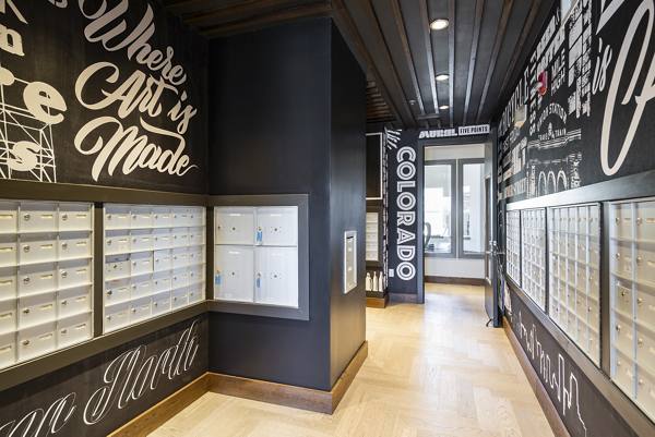 mail room at City Gate Apartments