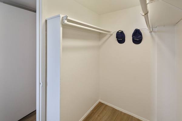 bedroom closet at Vesty Park Flats