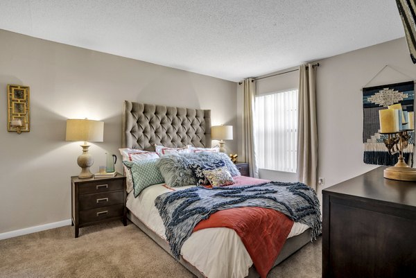 bedroom at Castilian Apartments