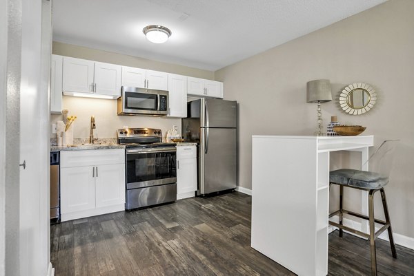 kitchen at Castilian Apartments