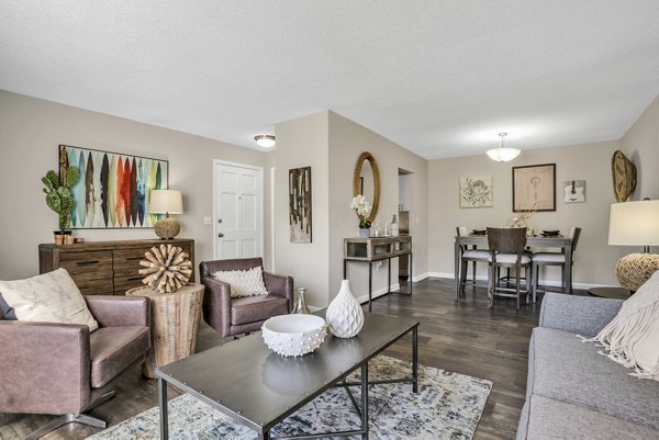 living room at Castilian Apartments