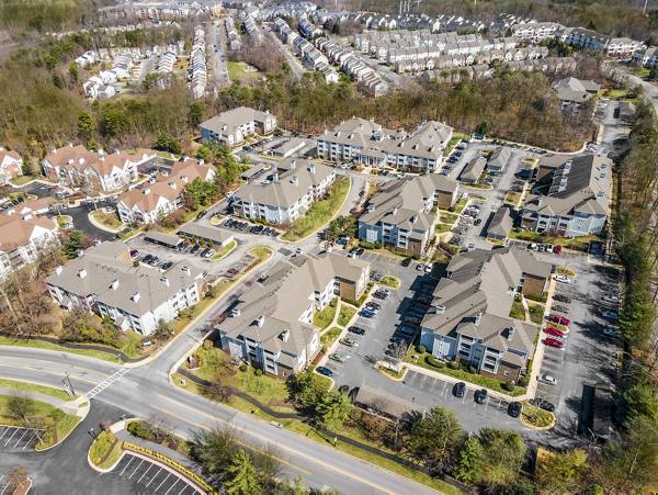 building/exterior at The Crossings at Russett Apartments