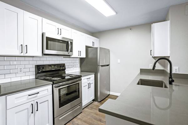 kitchen at The Crossings at Russett Apartments
