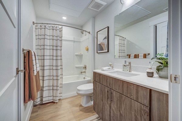 bathroom at Sloane Apartments