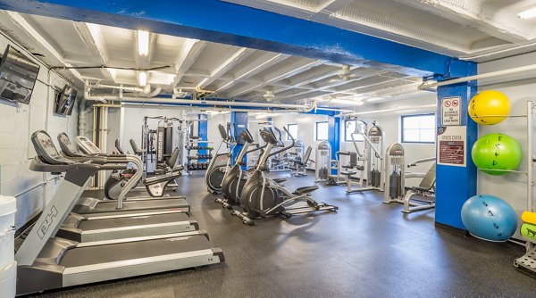 fitness center at Bridgeyard Apartments