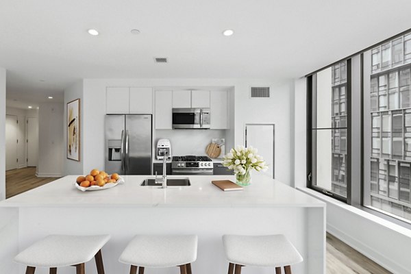 kitchen at Crossing DC Apartments