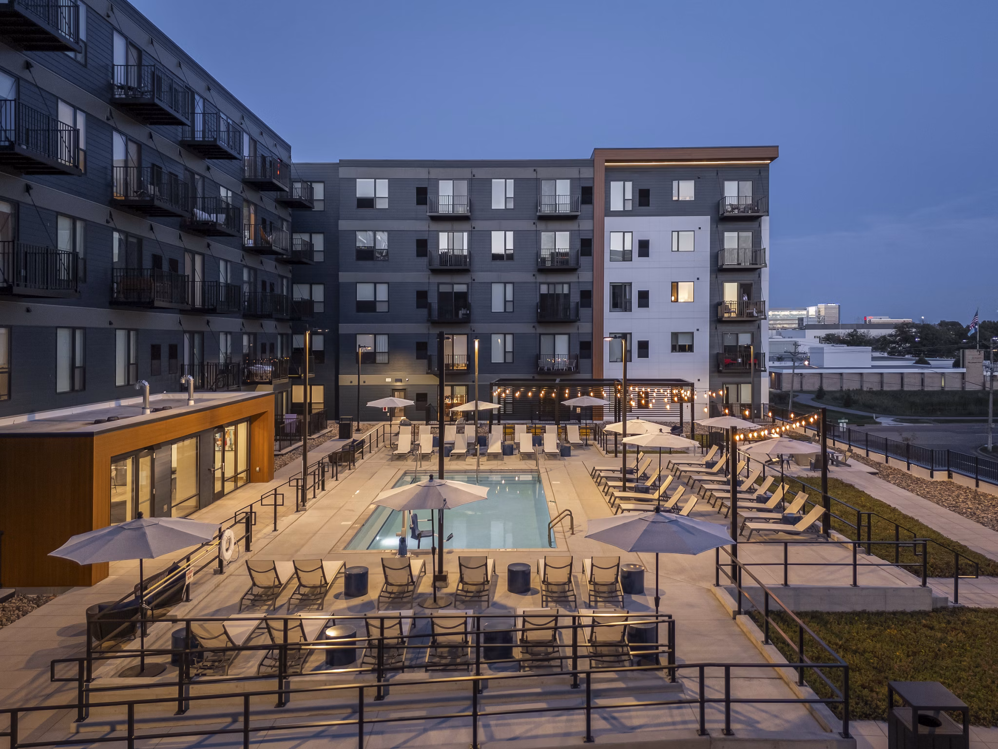 pool at The Eddi Apartments