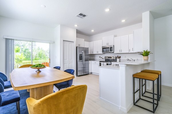 dining room at Balcara 301 at Sun City Apartments