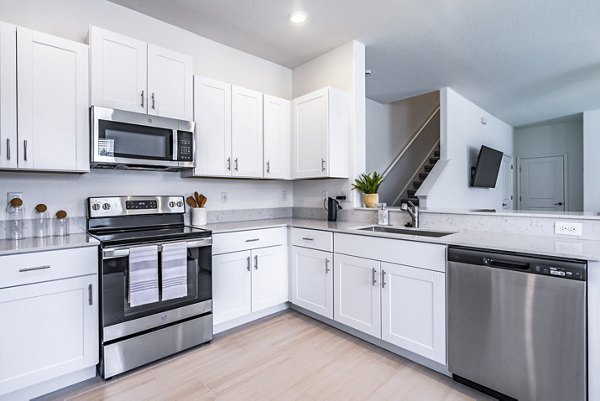 kitchen at Balcara 301 at Sun City Apartments