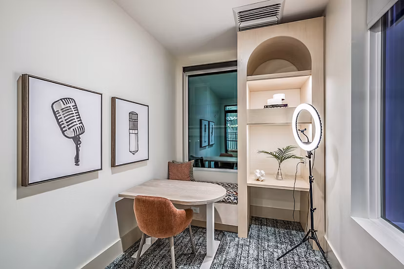 Clubhouse studio featuring modern design elements at Presidium Regal Apartments