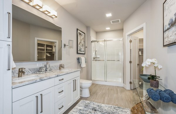 bathroom at The Westlyn Apartments