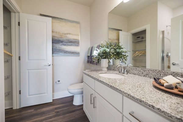 bathroom at Riverwood Apartments