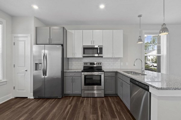 kitchen at Riverwood Apartments