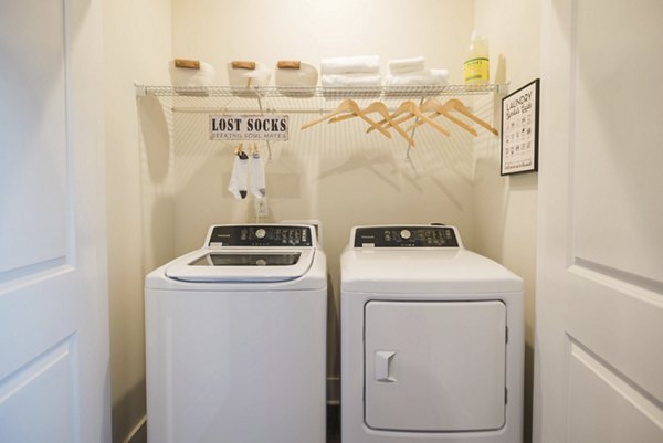 laundry room at Riverwood Apartments