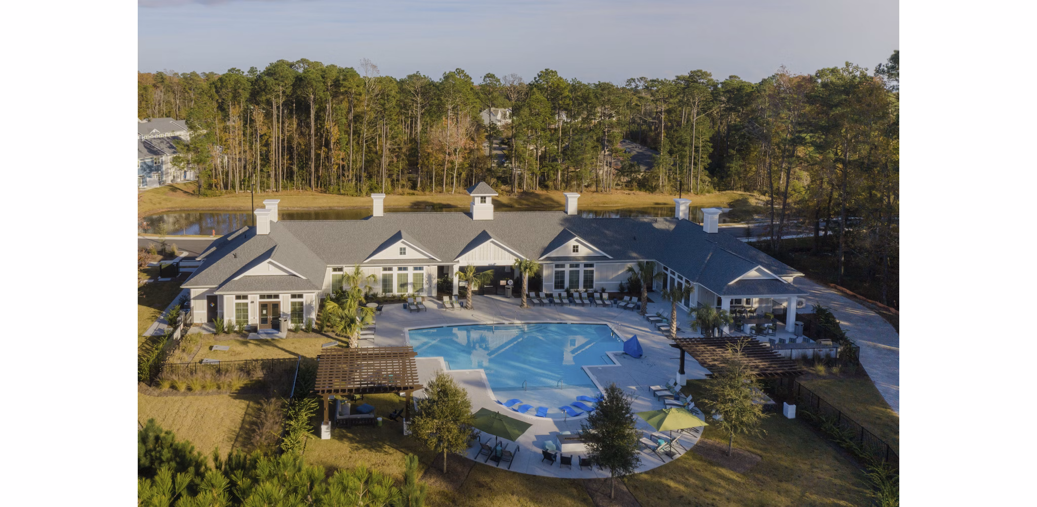 Riverwood Apartments: Scenic waterfront view luxury apartments offering serene river landscapes