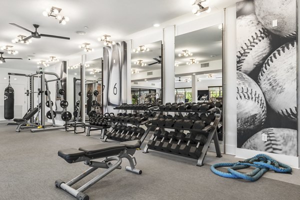 fitness center at The Griffin Apartments
