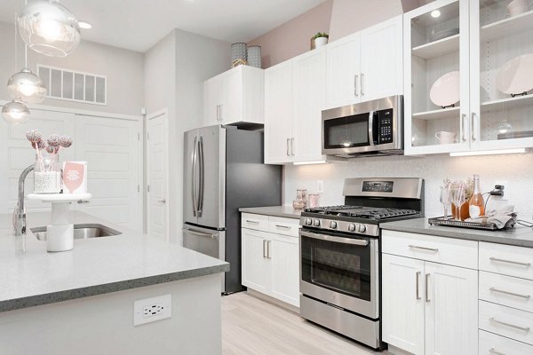 kitchen at The Griffin Apartments