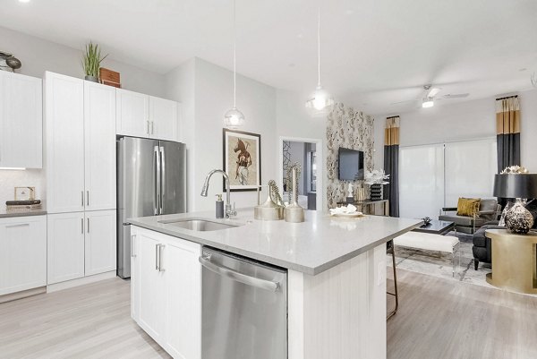 kitchen at The Griffin Apartments