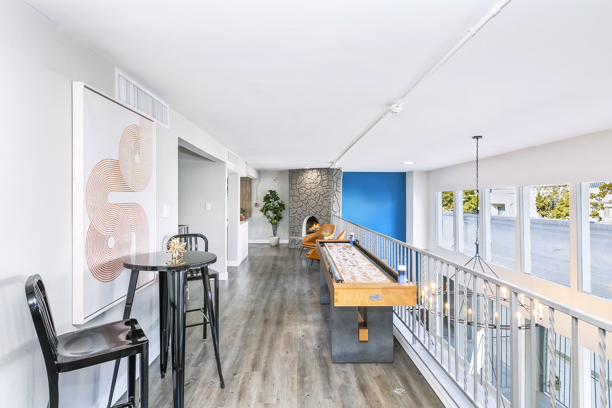 Clubhouse with a modern design at Tesota Morningside Apartments offering luxury amenities