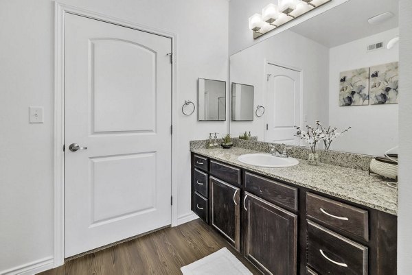 bathroom at Aviva Fort Worth Apartments
