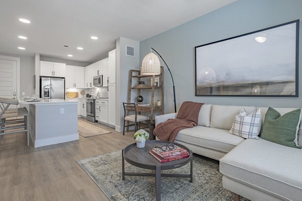 living room at Filament Apartments