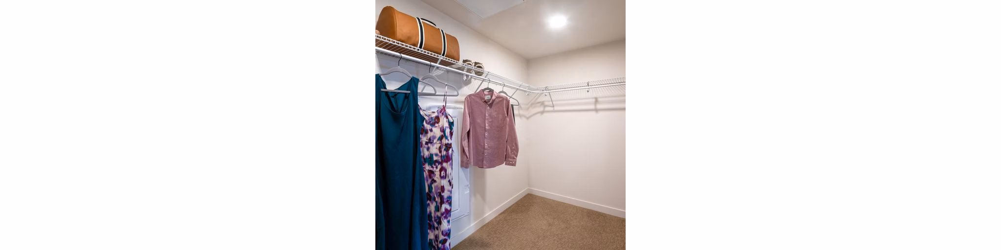 Spacious closet with ample storage at Paloma Apartments