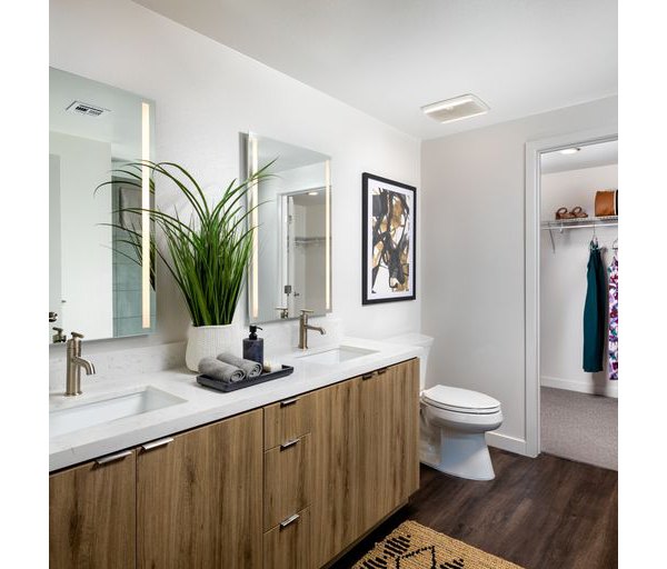 Bathroom featuring modern fixtures and sleek design at Paloma Apartments