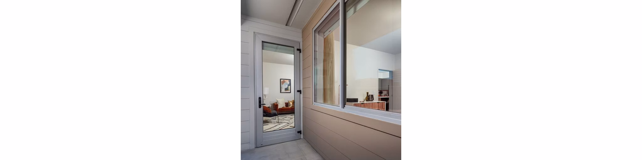 Spacious patio with outdoor seating at Paloma Apartments, a luxury Greystar community