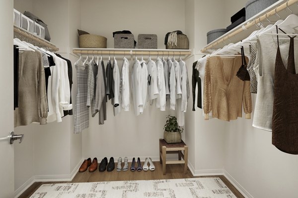 closet at Calista Luxury Townhomes